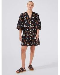 Hayley Menzies - Embroidered Cotton Mini Dress S - Lyst
