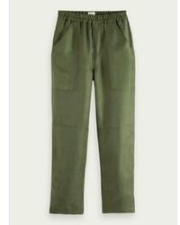 Scotch & Soda - Scotch And Soda The Lou Mid Rise Straight Leg Ankle Utility Pants - Lyst