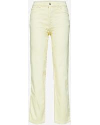 SELECTED Lifa Anise Flower Straight Jeans - Yellow