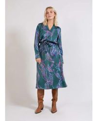 COSTER COPENHAGEN - Multi Leaves Print Dress 34 - Lyst