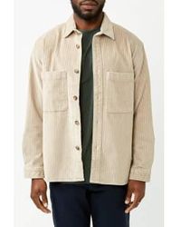 SELECTED - Pure Cashmere Peder Corduroy Overshirt Beige / Xl - Lyst