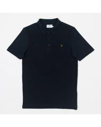 Farah - Forster Short Sleeve Polo Shirt In True - Lyst