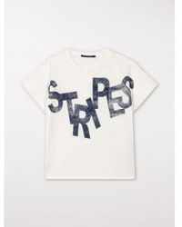 Luisa Cerano - T-shirt With Printed Lettering Milk Uk 10 - Lyst