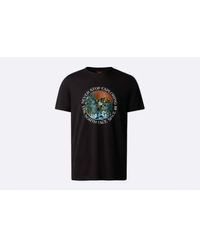 The North Face - M S/s Graphic Tee Off Mountain Essentials / Negro - Lyst
