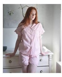 Powell Craft - 's Scalloped Edge Shortie Pyjama Set - Lyst