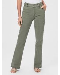 PAIGE - Dion Cargo Trousers Vintage Ivy 27 - Lyst