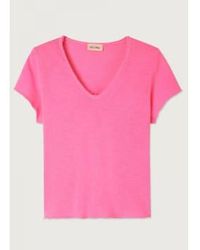 American Vintage - Camiseta cuello en v sonoma-rosa - Lyst