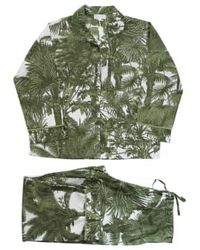 Powell Craft - Pyjamas sur les dames imprimées fougère verte tropicale - Lyst