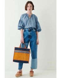Sessun Bay Vintage Patch Jeans - Blue