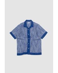 Universal Works - Border Road Shirt /blue Ocean/sea Ikat - Lyst