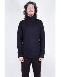 Hannes Roether - Boiled Roll Neck Knit Navy Extra Large - Lyst