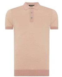 Remus Uomo - Contrast Collar Knitted Polo M - Lyst