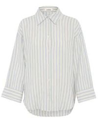 Soaked In Luxury - Chemise à rayures bleed 3/4 - Lyst