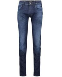 Replay - Anbass Hyperflex Slim Fit Jeans 30x32 Regular Dark - Lyst