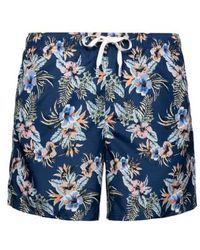 Eton - Pantalones cortos natación estampado floral azul oscuro 10001126827 - Lyst