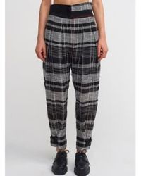 New Arrivals - Nu And White Check Trouser - Lyst