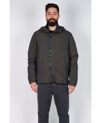 Transit - Dark Olive Hooded Double Zip Jacket Extra Large - Lyst