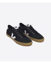 Veja - White y natural canvas volley zapatos unisex - Lyst