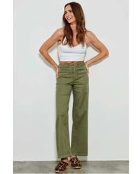 Five Jeans - Lucia Trouser In Sage - Lyst