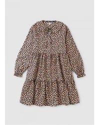 Barbour - S Apia Long Sleeve Print Dress With Collar - Lyst