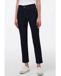 7 For All Mankind - Dark Soho Classic The Straight Crop Jeans 25 - Lyst