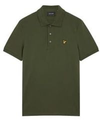 Lyle & Scott - Plain Polo Shirt Olive 1 - Lyst