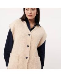 FRNCH - Magaly Knitted Gilet M - Lyst