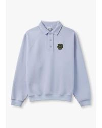 Lacoste - S French Heritage Snap Button Pique Sweatshirt - Lyst