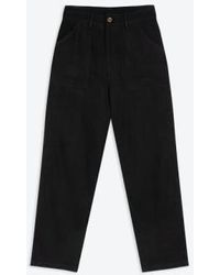 Lowie - Pantalon natalie noir en lin viscose noir - Lyst