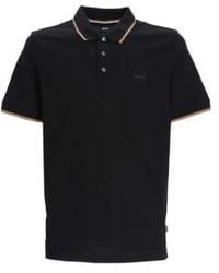 BOSS - Boss Parley 190 Logo Embossed Cotton Pique Polo Shirt 50494697 001 - Lyst