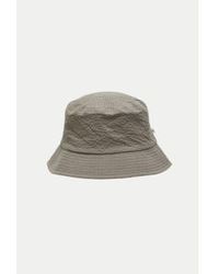 SELECTED - Vetiver Pier Seersucker Bucket Hat / Onesize - Lyst