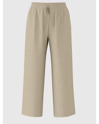 SELECTED - High-waisted Trousers Linen Mix 34 - Lyst