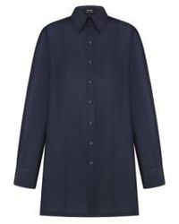 INNNA - Blue Silk Loose Shirt By - Lyst
