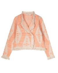 Summum - Papaya Knitted Ikat Jacquard Jacket - Lyst