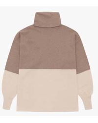 Diarte - Alondra Two-tone Merino Sweater Size S - Lyst