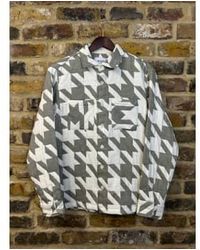 Wax London - Subshirt Whiting ECRU Houndstooth - Lyst