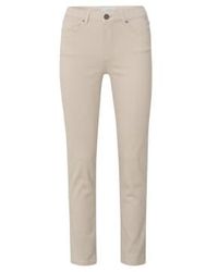 Yaya - Straight With Pockets And Zip Fly Or Gray Morn Beige - Lyst