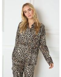 Refined Department - | Mikia Flowy Animal Blouse Leopard S - Lyst