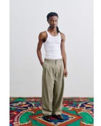 A Kind Of Guise - Pantalones anchos flexibles tiza ver - Lyst