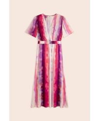 Suncoo - Carin Tie And Dye Printed Midi Dress - Lyst