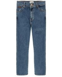 Wrangler Denim Texas Stretch Stonewash-Jeans - Blau