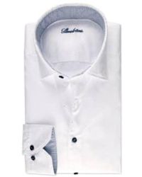 Stenströms - Shirt twill à contraste blanc décontracté slimline 7747210537000 - Lyst