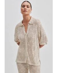 Second Female - Elleny Pumice Stone Knit Shirt Xs - Lyst