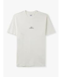 C.P. Company - Herren 30/1 jersey grafisches t-shirt in weiß - Lyst