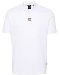BOSS - Parlay 424 regular fit pique cother polo camiseta 50505776 100 - Lyst