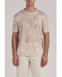 Daniele Fiesoli - Dunes Printed Linen T Shirt - Lyst