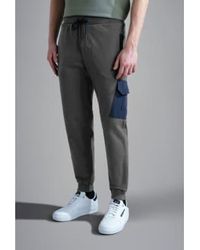 Paul & Shark - Stretch Cotton Trackpants With Typhoon Details Medium - Lyst