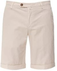 Briglia 1949 - Panna Stretch Cotton Slim Fit Shorts Bg108 323511 5103 - Lyst