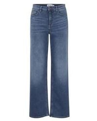 Ichi - Twiggy Loose Fit Straight Jeans Medium - Lyst