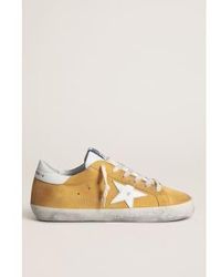 Golden Goose - Super Star Suede Upper High Frequency Tongue Leather And Heel 36 / Mustard/ - Lyst